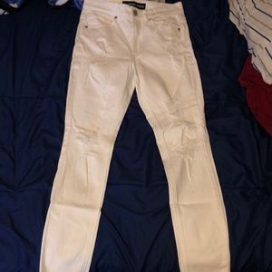 Skinny ripped jeans from express